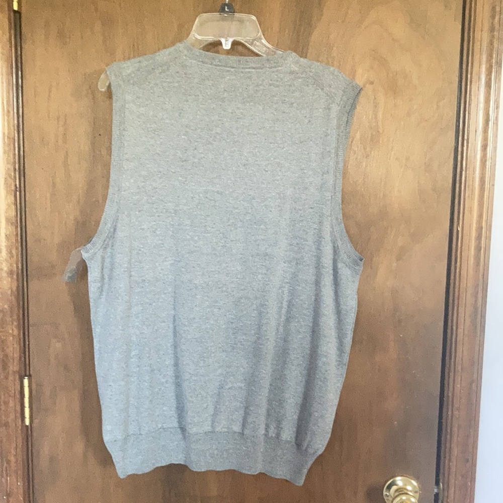 Basic editions heathered gray pullover lightweight sweater vest - Picture 13 of 16